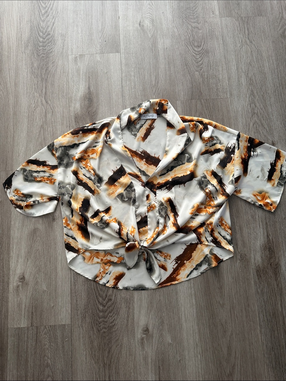 Zara Blouse Abstract Print Size Medium - Picture 1 of 4